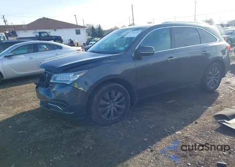 2014 Acura Mdx Technology Package from USA, damaged, VIN 5FRYD4H48EB050254